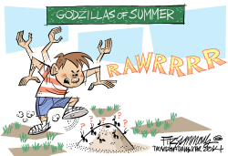 GODZILLA OF SUMMER by David Fitzsimmons