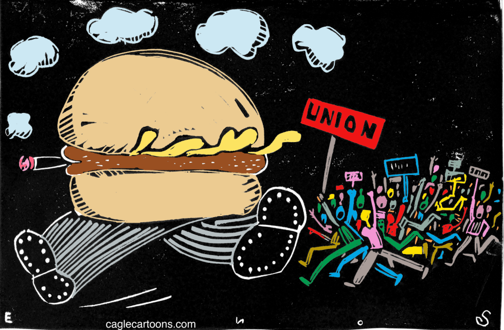  FAST FOOD WORKER REVOLT by Randall Enos