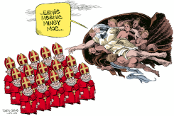 GOD PICKS A NEW POPE by Daryl Cagle