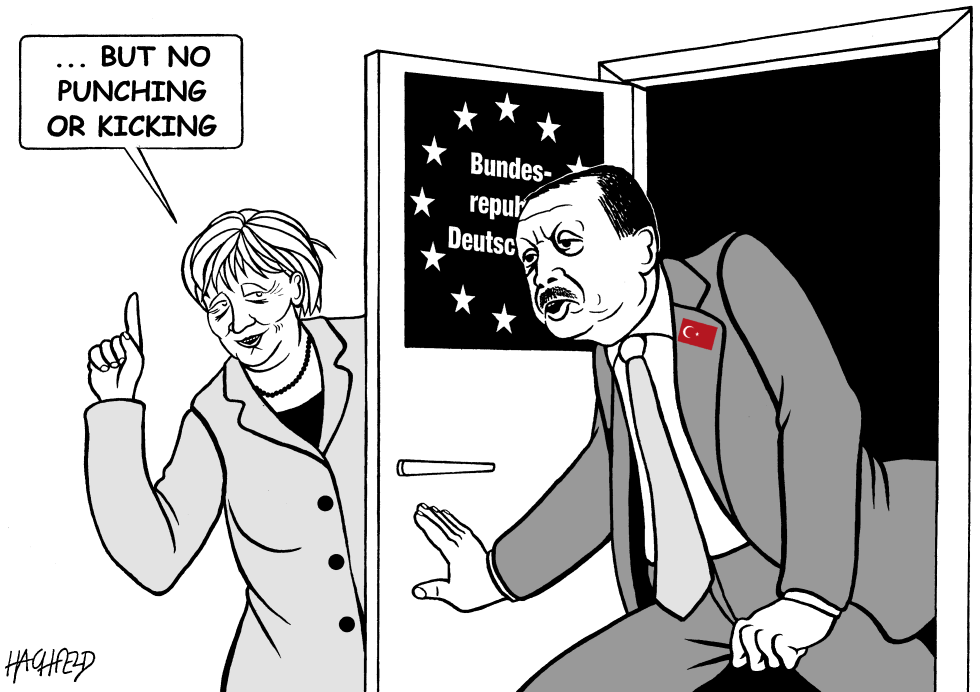  ERDOGAN VISITS GERMANY by Rainer Hachfeld