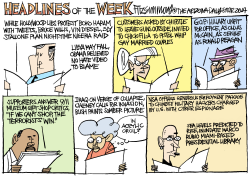 HEADLINES OF THE WEEK by David Fitzsimmons