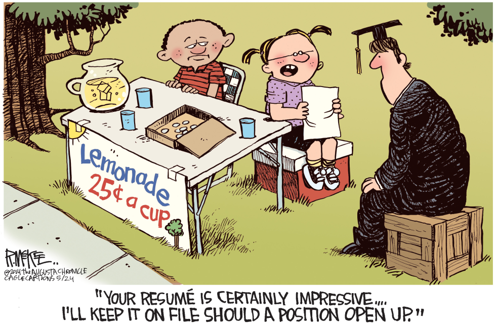  JOBLESS GRADS by Rick McKee