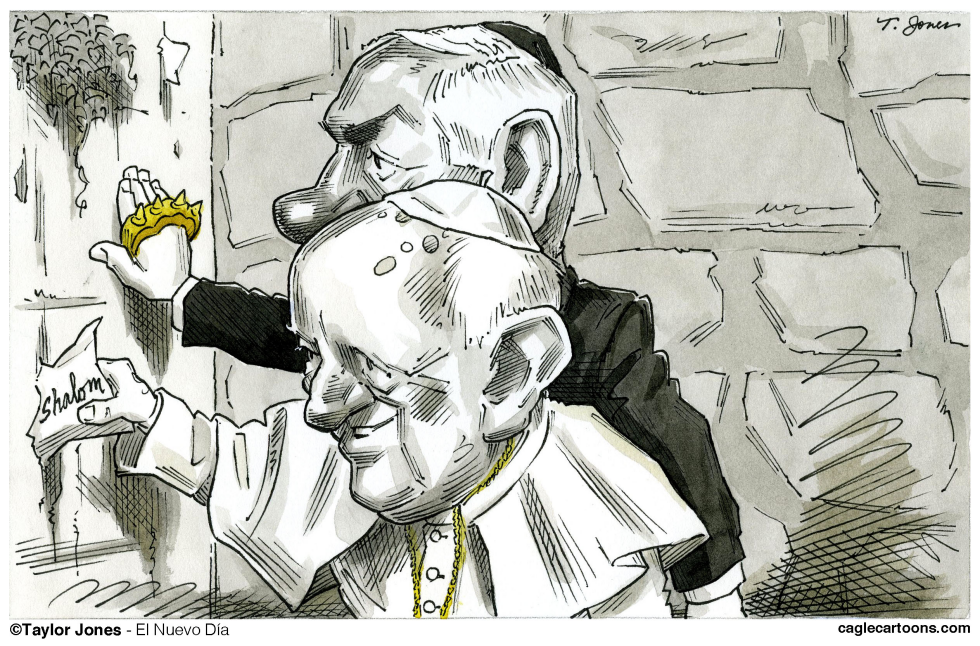  POPE FRANCIS AND NETANYAHU  by Taylor Jones