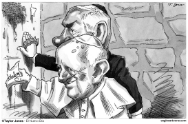 FRANCISCO Y NETANYAHU by Taylor Jones