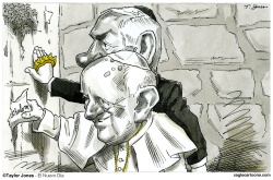 FRANCISCO Y NETANYAHU  by Taylor Jones