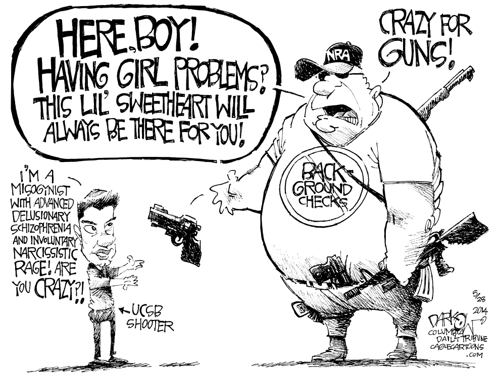  CRAZY FOR GUNS by John Darkow