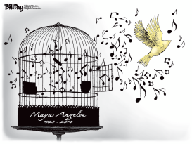 CAGED BIRD SINGS    by Bill Day