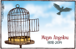 MAYA ANGELOU by Rick McKee