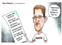 SNOWDEN HOMECOMING DEMANDS by Dave Granlund