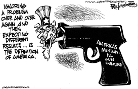 AMERICA'S GUNS by Milt Priggee