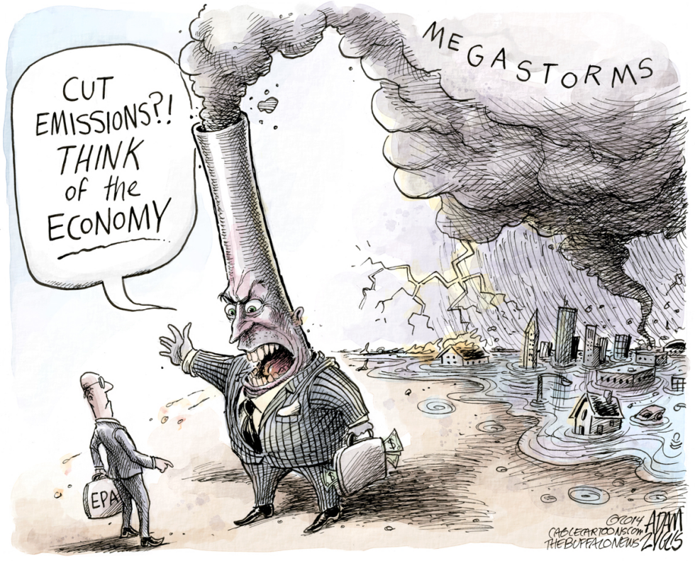  CLIMATE AND THE ECONOMY by Adam Zyglis