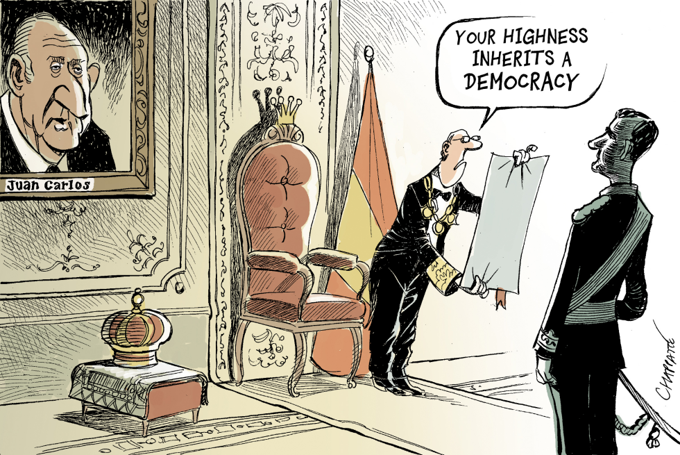  ROYAL SUCCESSION IN SPAIN by Patrick Chappatte