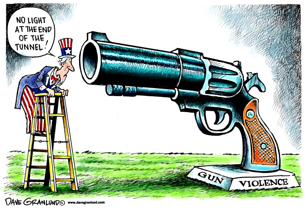  GUN VIOLENCE CONTINUES by Dave Granlund