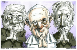 PERES-ABBAS VATICAN PRAYER SUMMIT  by Taylor Jones