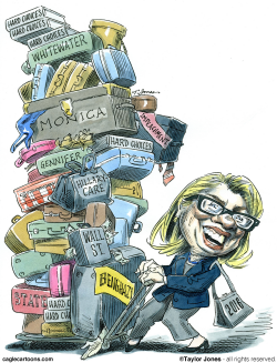 HILLARY NOT PACKING LIGHTLY  by Taylor Jones