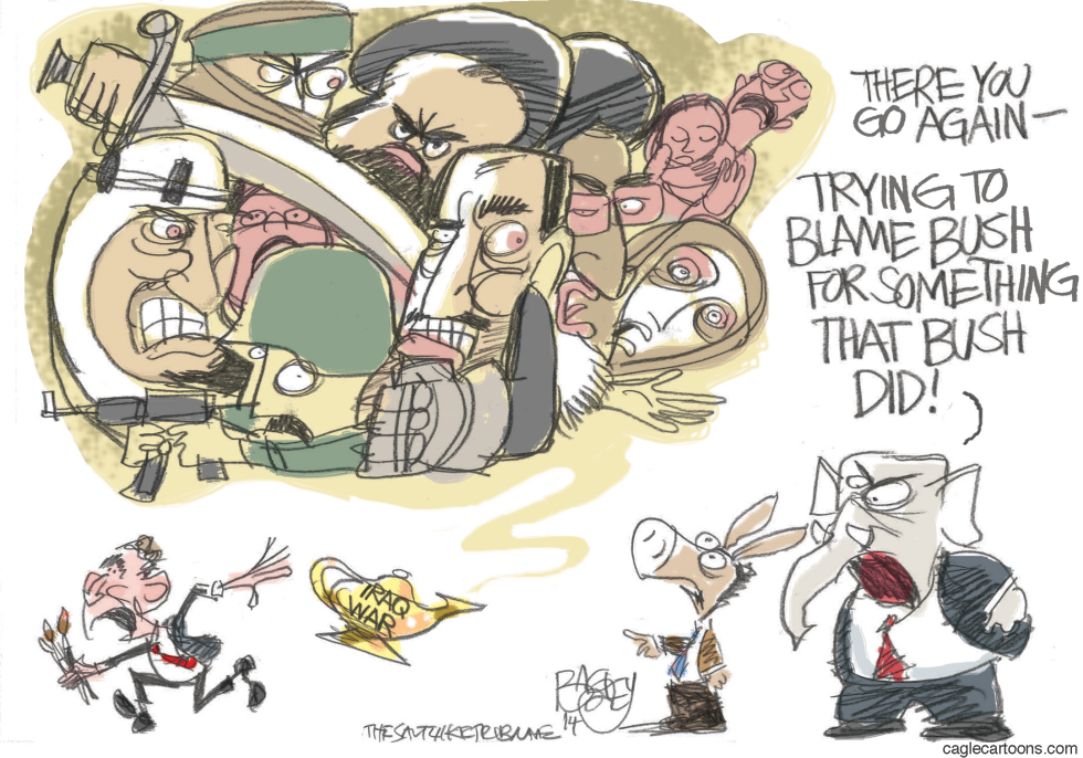  IRAQ WAR PRESIDENT by Pat Bagley