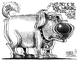 TEA PARTY WAGGING THE DOG by John Darkow