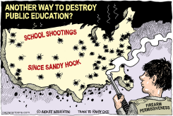 SHOOTING TO KILL PUBLIC EDUCATION by Wolverton