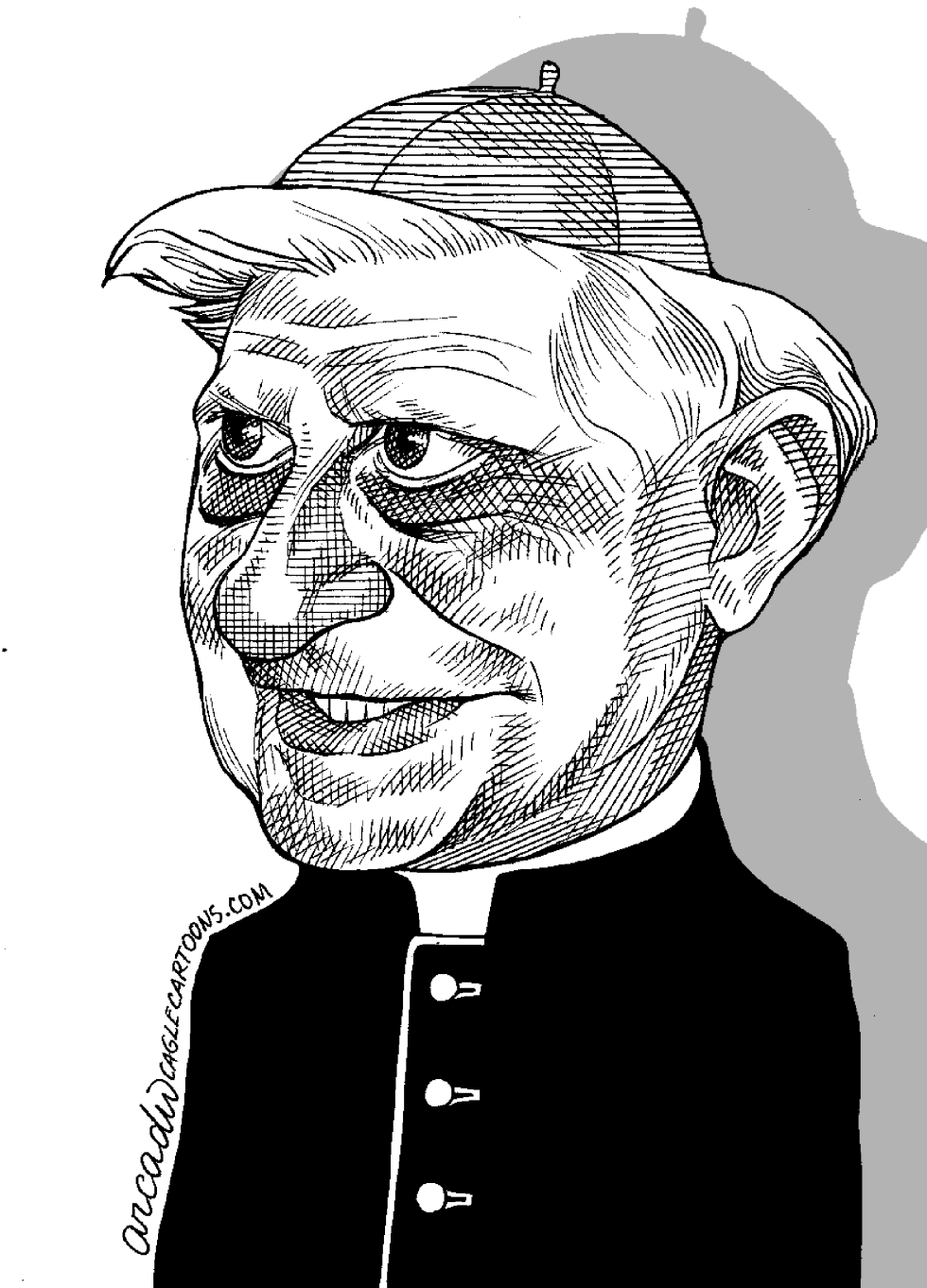  CARDINAL RATZINGER, POPE BENEDICT XVI by Arcadio Esquivel