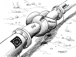 RUSSIA-UKRAINE PIPELINE GORDIAN KNOT by Petar Pismestrovic