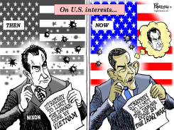 OBAMA AND NIXON by Paresh Nath