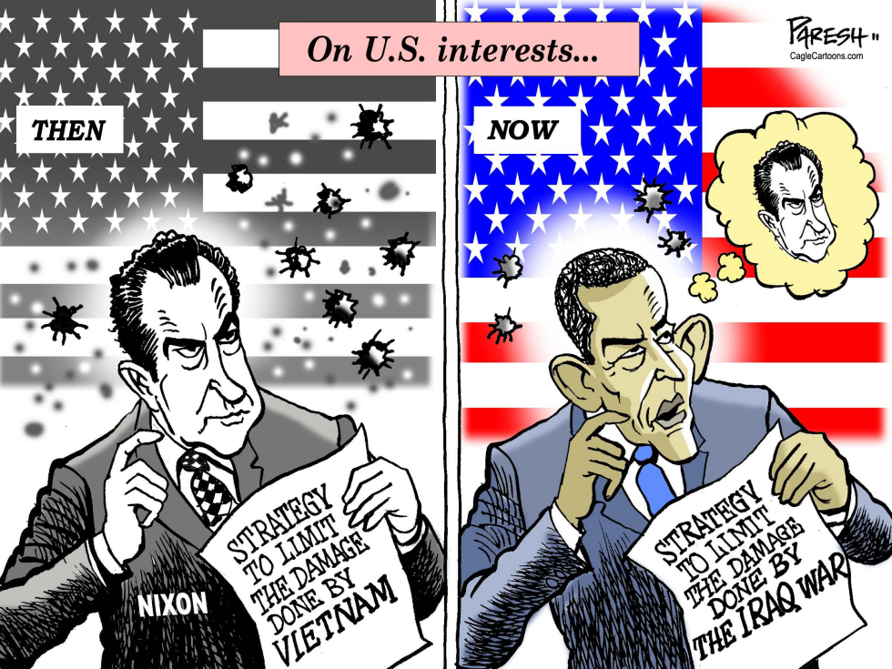  OBAMA AND NIXON by Paresh Nath