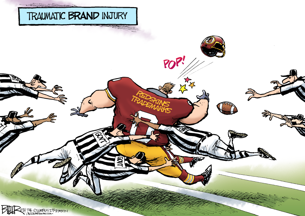  REDSKINS TRADEMARKS by Nate Beeler