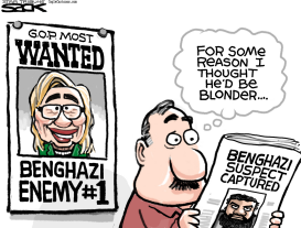 HILLARY FEELING WANTED by Steve Sack