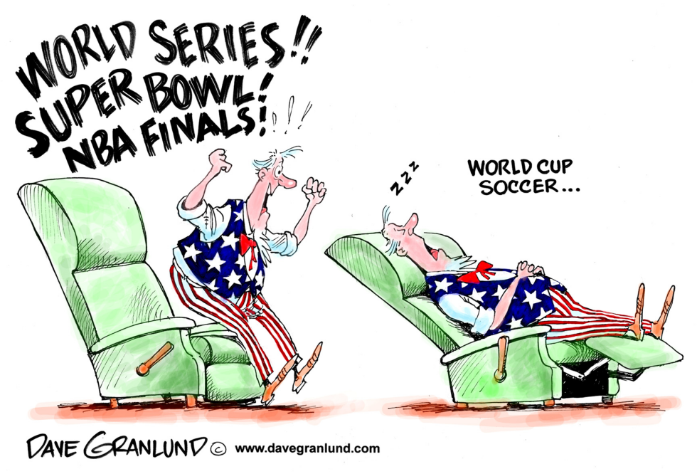  WORLD CUP SOCCER AND US FANS by Dave Granlund