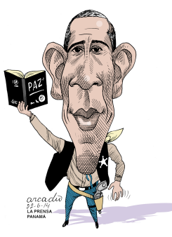 OBAMA SHERIF O PACIFISTA  by Arcadio Esquivel