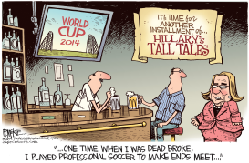 HILLARY WORLD CUP by Rick McKee