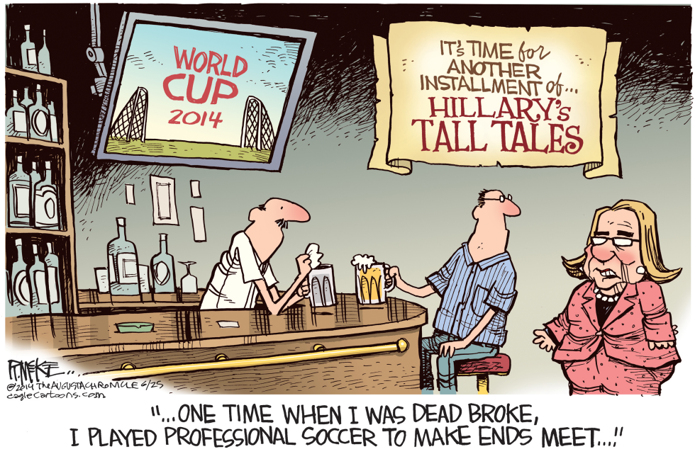  HILLARY WORLD CUP by Rick McKee