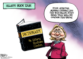 HILLARY BOOK TOUR by Nate Beeler