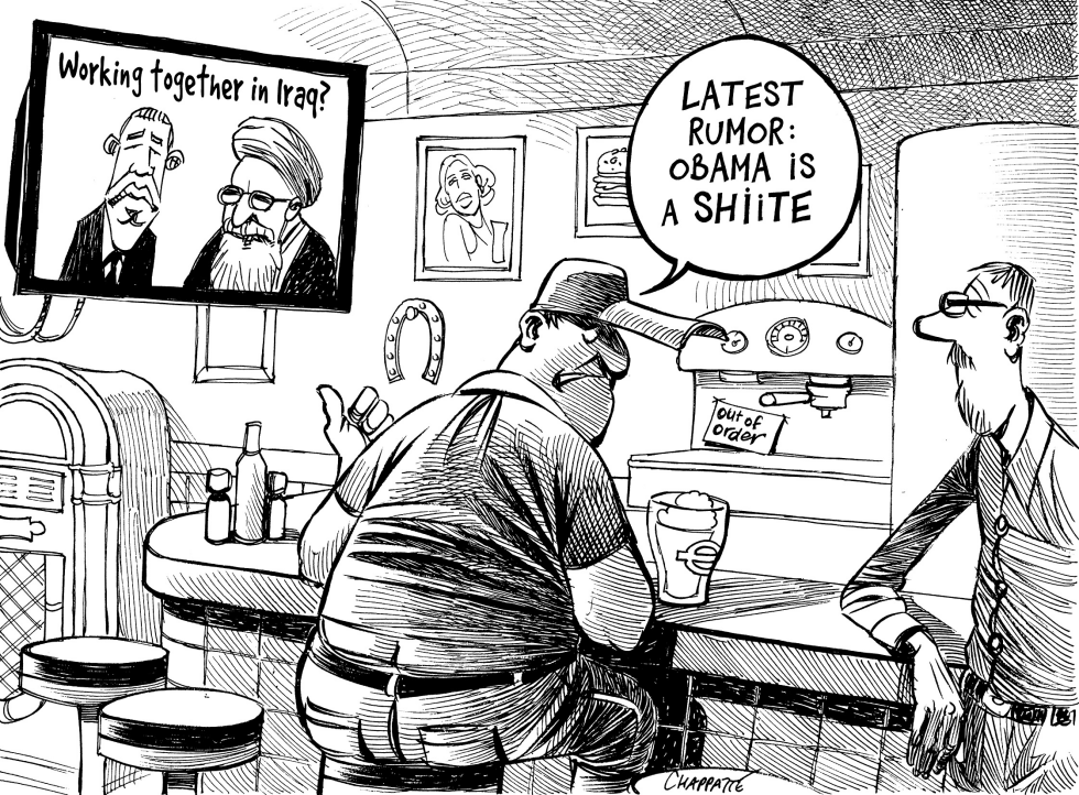  OBAMA, IRAN AND IRAQ by Patrick Chappatte