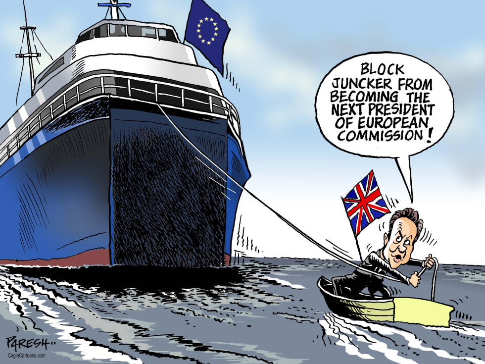  CAMERON AND JEAN-CLAUDE JUNCKER by Paresh Nath