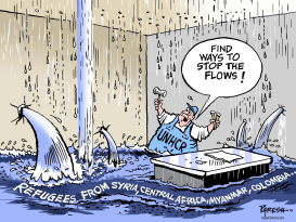 GLOBAL  REFUGEE FLOW by Paresh Nath