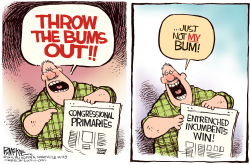 THROW THE BUMS OUT by Rick McKee