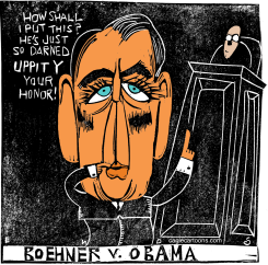 BOEHNER SUES OBAMA by Randall Enos