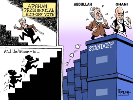 AFGHAN RUN-OFF VOTE by Paresh Nath