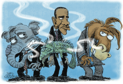 STINKY VETERANS ADMINISTRATION by Daryl Cagle