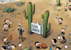 CHICOS EN LA FRONTERA  by Nate Beeler