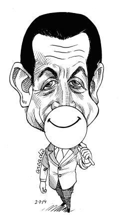 NICOLáS SARKOZI  by Arcadio Esquivel