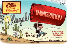 ILLEGAL FOURTH by Rick McKee