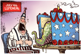 JULY 4TH LEFTOVERS by Rick McKee