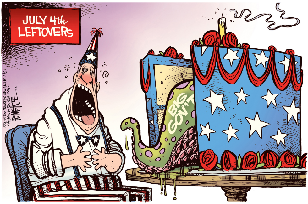  JULY 4TH LEFTOVERS by Rick McKee