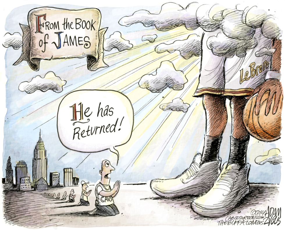  KING JAMES by Adam Zyglis