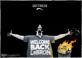 RETURN OF THE KING JAMES by Nate Beeler