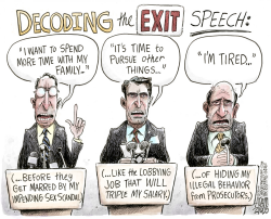 POLITICAL EXIT SPEECH by Adam Zyglis