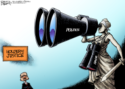 ERIC HOLDER JUSTICE by Nate Beeler