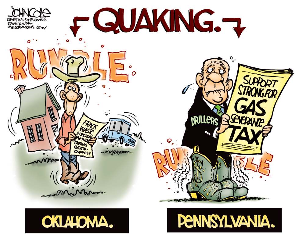  LOCAL PA  GAS-RELATED QUAKES by John Cole